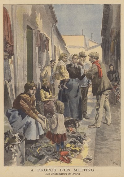 The rag-pickers of Paris by French School